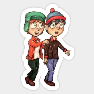 Stan & Kyle Sticker